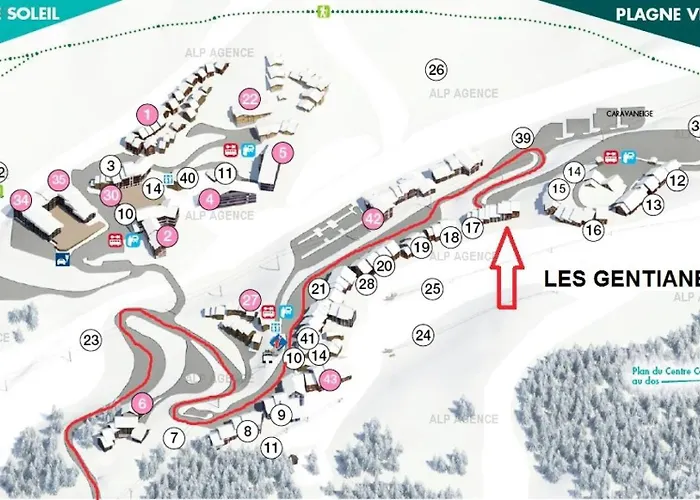 Les Gentianes - 3/4 Pers -les Gentianes - Plagne Villages Mae-1654